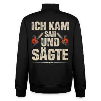 Holzfäller - Unisex Organic Zip Sweatshirt von Stanley/Stella - Schwarz - Hinten - AI Model Male 185 light (185cm)