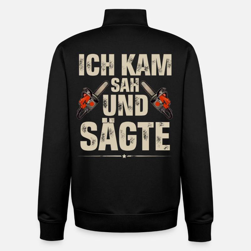 Holzfäller - Unisex Organic Zip Sweatshirt von Stanley/Stella - Schwarz