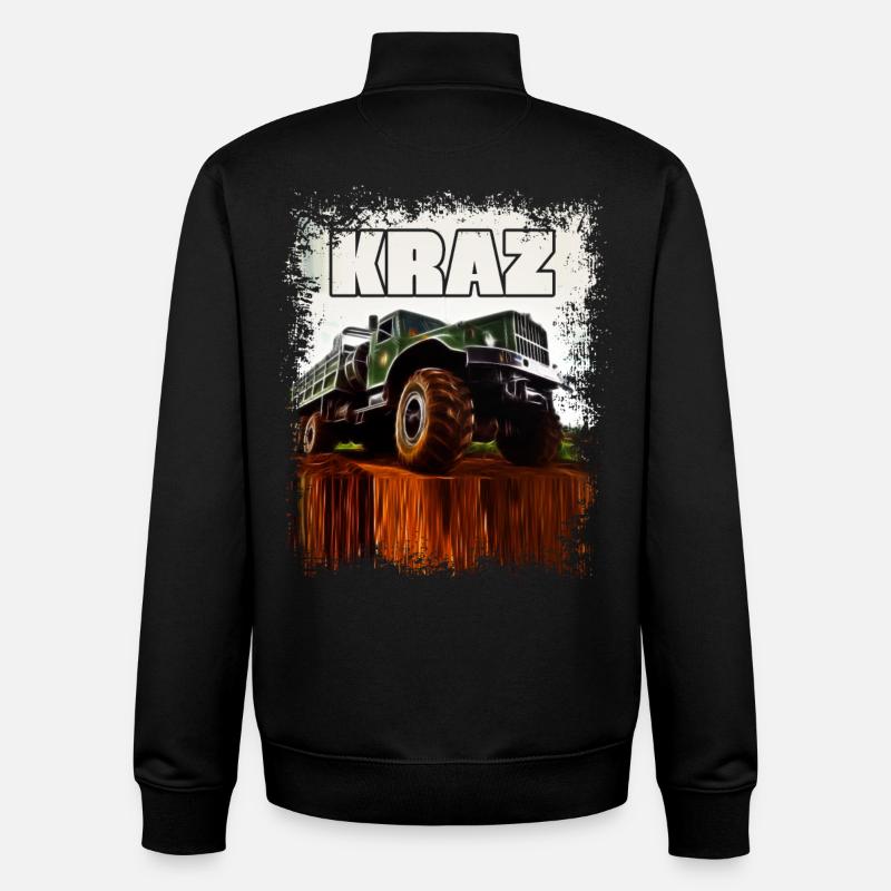 KRAZ - Sweat zippé unisexe en coton bio Stanley/Stella - noir