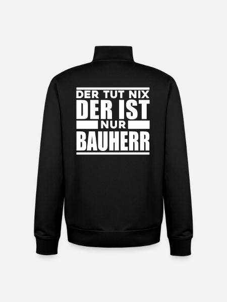Bauherr - Unisex Organic Zip Sweatshirt von Stanley/Stella - Schwarz