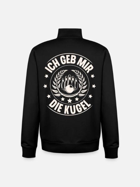 Ich Geb Mir Die Kugel - Unisex Organic Zip Sweatshirt von Stanley/Stella - Schwarz