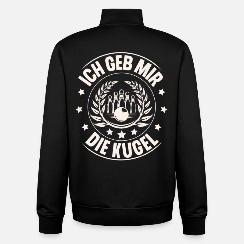 Ich Geb Mir Die Kugel - Unisex Organic Zip Sweatshirt von Stanley/Stella - Schwarz