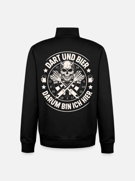 Dart Und Bier - Unisex Organic Zip Sweatshirt von Stanley/Stella - Schwarz