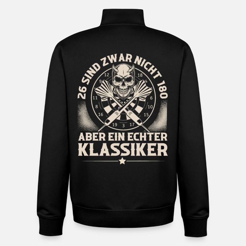 Dart Darten Darts - Unisex Organic Zip Sweatshirt von Stanley/Stella - Schwarz