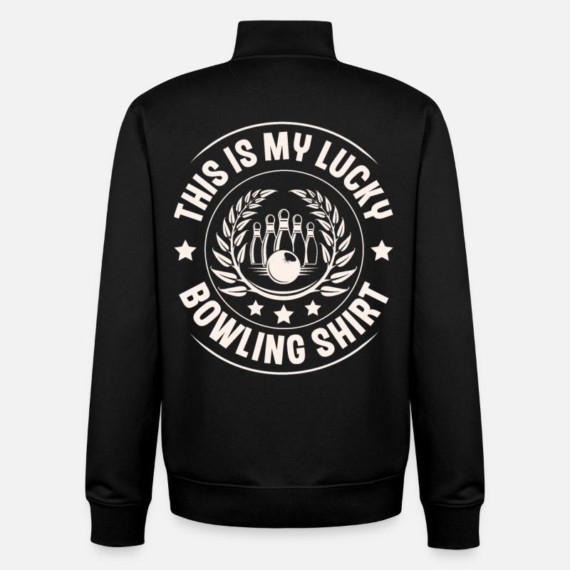 Bowling - Unisex Organic Zip Sweatshirt von Stanley/Stella - Schwarz