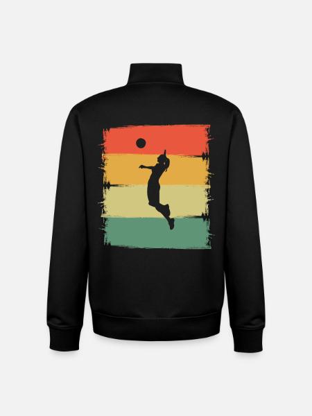 Volleyball - Unisex Organic Zip Sweatshirt von Stanley/Stella - Schwarz