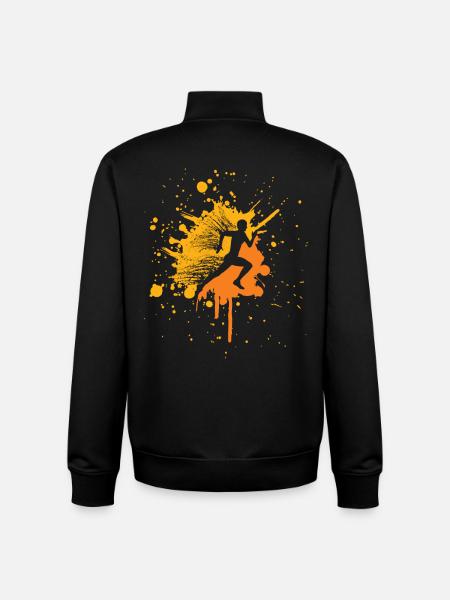 Running Runners Running - Unisex Organic Zip Sweatshirt by Stanley/Stella - black