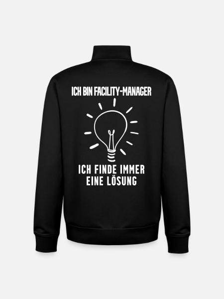Facility Manager - Unisex Organic Zip Sweatshirt von Stanley/Stella - Schwarz