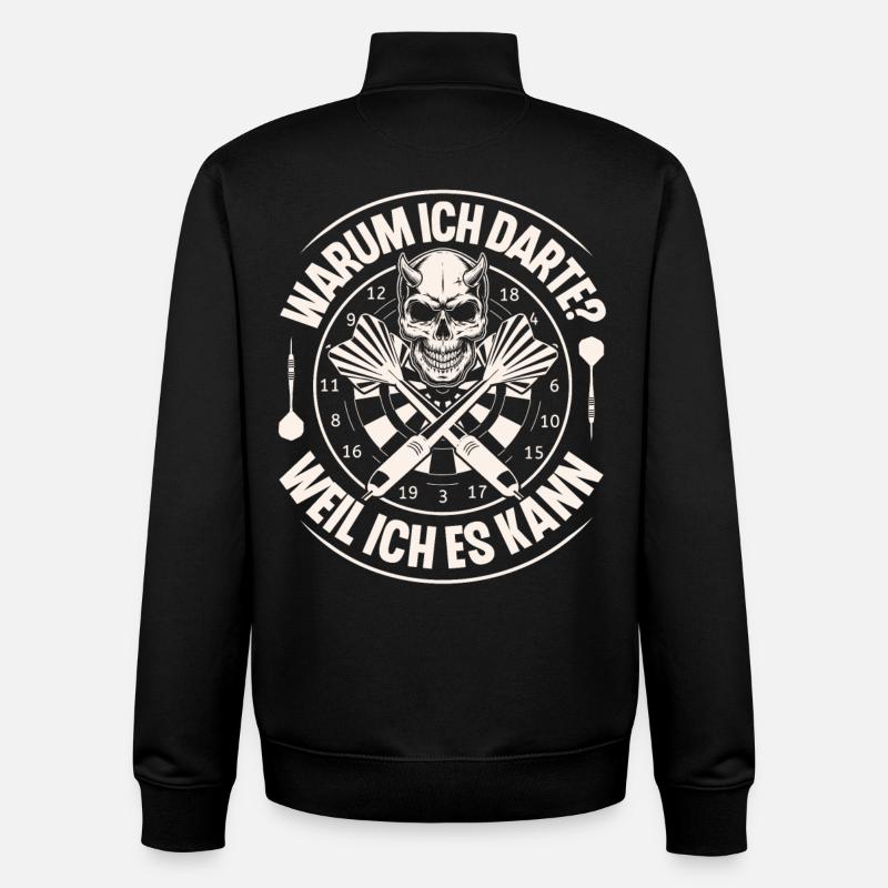 Dart Darten Darts - Unisex Organic Zip Sweatshirt von Stanley/Stella - Schwarz