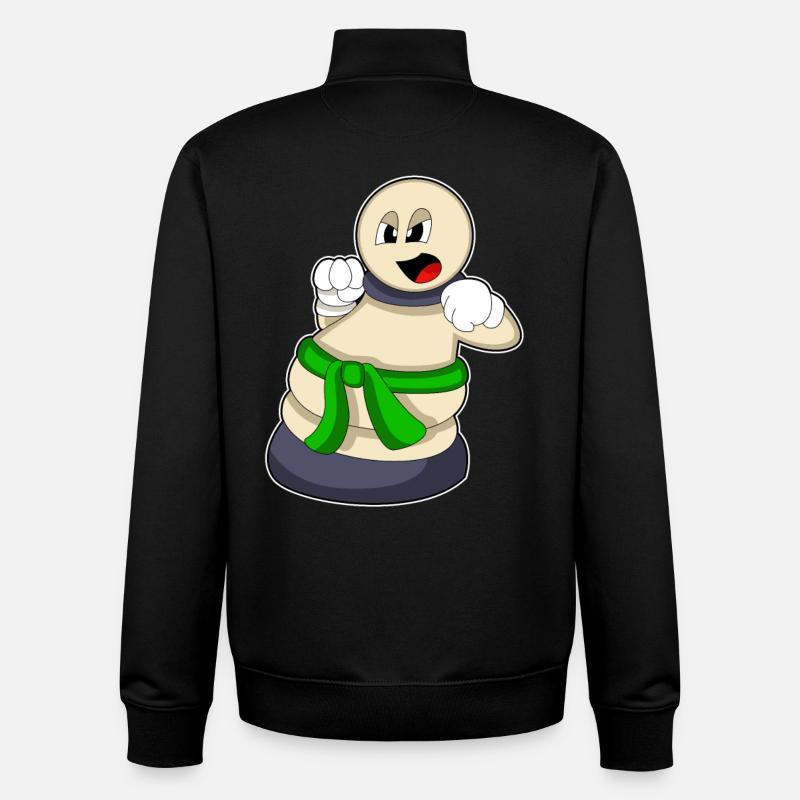 Schachfigur Bauer beim Schach - Unisex Organic Zip Sweatshirt von Stanley/Stella - Schwarz