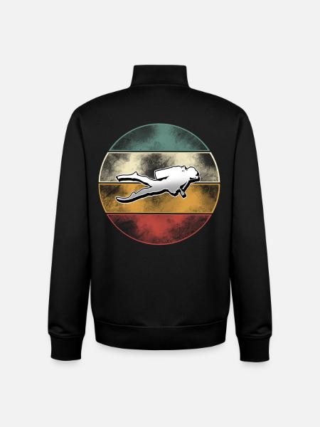 Divers Diving - Unisex Organic Zip Sweatshirt by Stanley/Stella - black