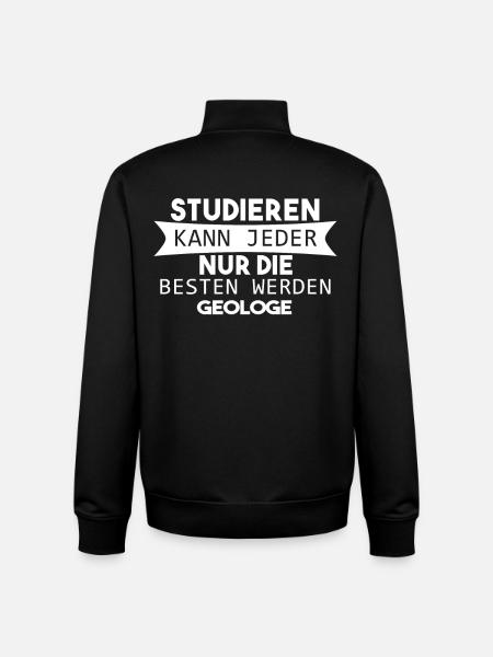 Geologe Beruf - Unisex Organic Zip Sweatshirt von Stanley/Stella - Schwarz