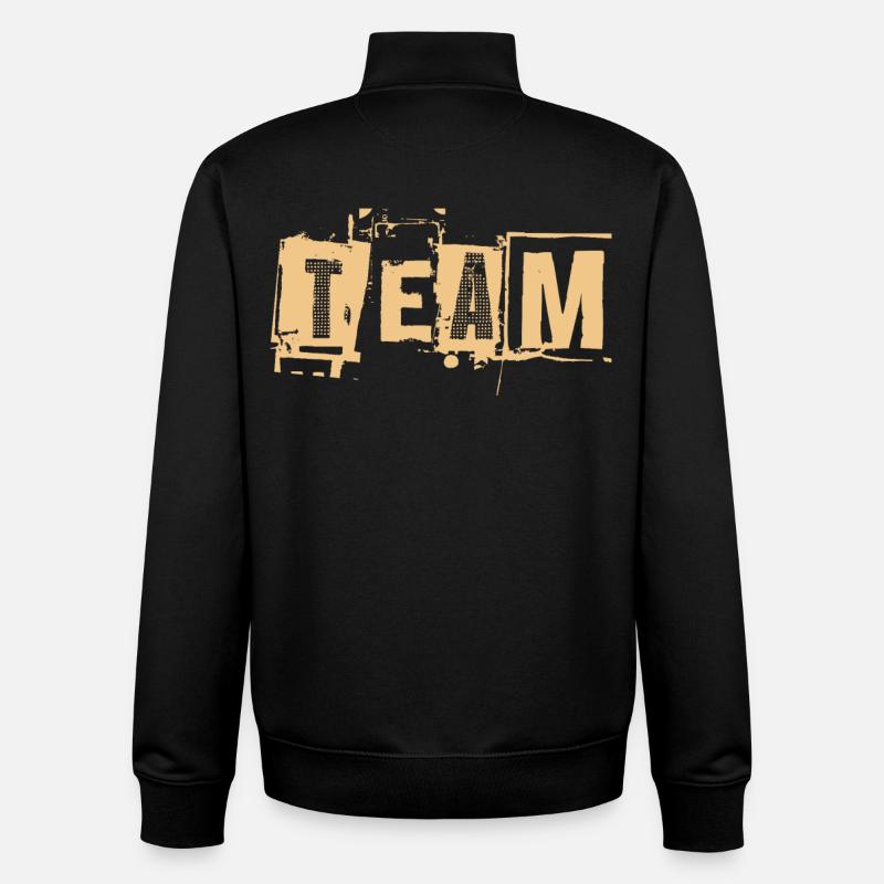 Team - Unisex Organic Zip Sweatshirt by Stanley/Stella - black