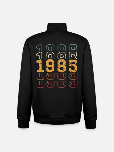 1985 - Unisex Organic Zip Sweatshirt by Stanley/Stella - black