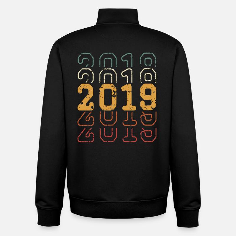 2019 - Unisex Organic Zip Sweatshirt von Stanley/Stella - Schwarz