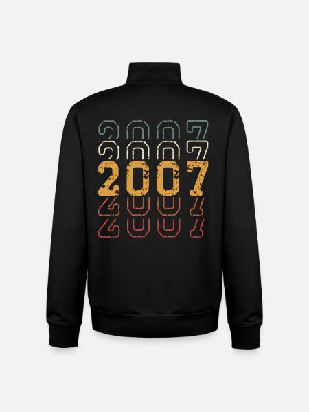 2007 - Sweat zippé unisexe en coton bio Stanley/Stella - noir