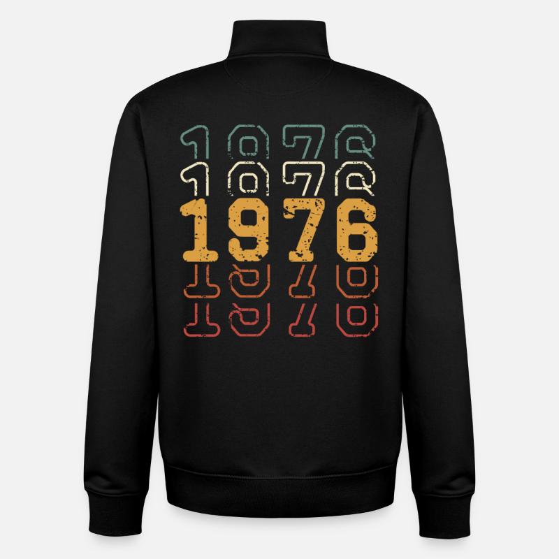 1976 - Unisex Organic Zip Sweatshirt von Stanley/Stella - Schwarz