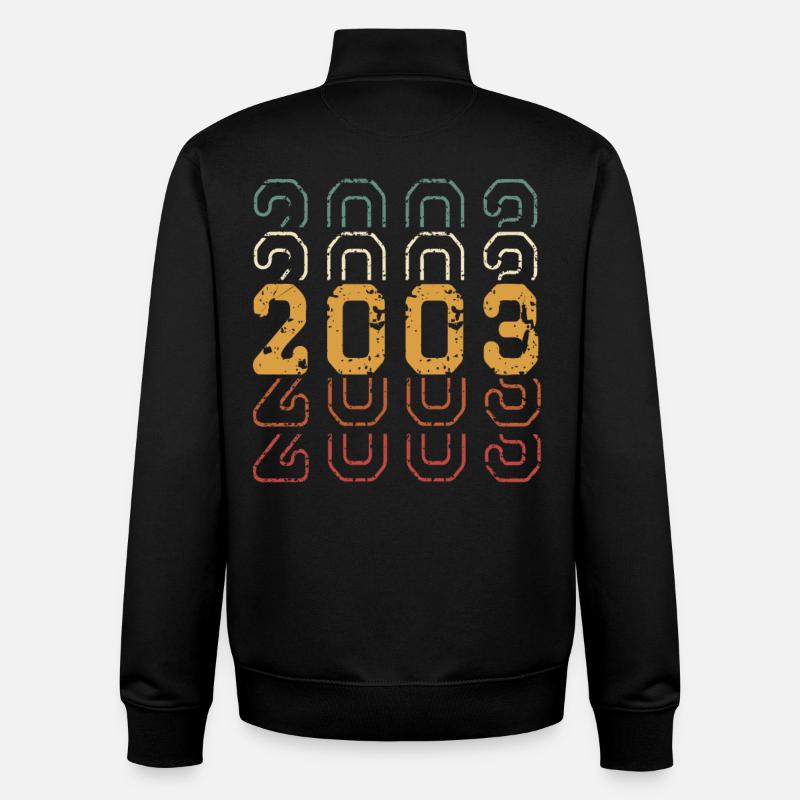 2003 - Sweat zippé unisexe en coton bio Stanley/Stella - noir