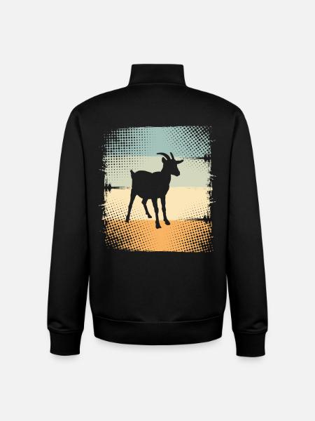 Chèvre - Sweat zippé unisexe en coton bio Stanley/Stella - noir