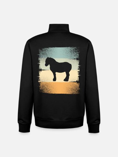 Pferd - Unisex Organic Zip Sweatshirt von Stanley/Stella - Schwarz