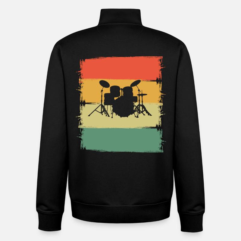 Percussion - Unisex Organic Zip Sweatshirt by Stanley/Stella - black