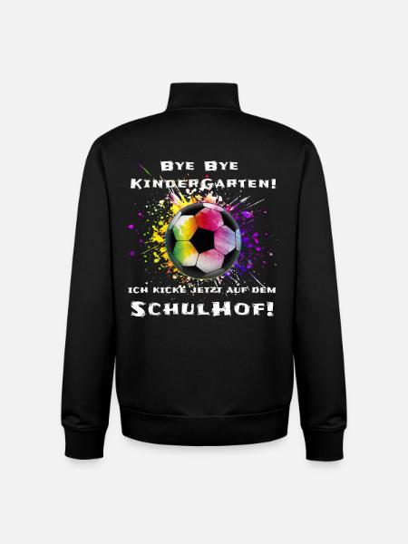 Fußball Schulanfang Geschenk - Unisex Organic Zip Sweatshirt von Stanley/Stella - Schwarz