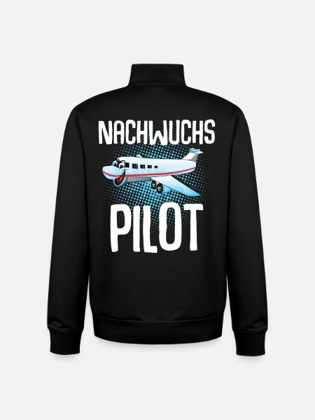 Pilot Kinder Nachwuchs - Unisex Organic Zip Sweatshirt von Stanley/Stella - Schwarz