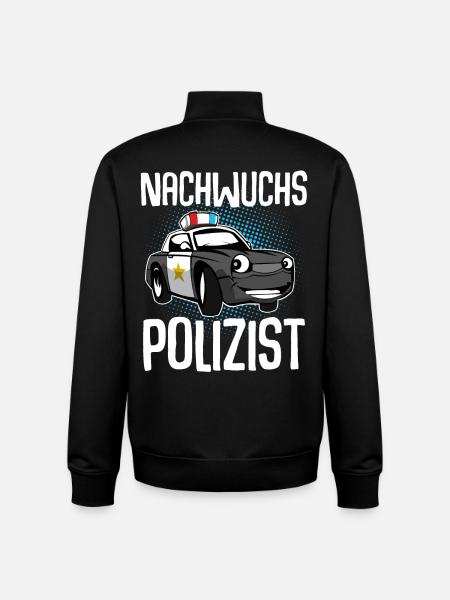 Nachwuchs Polizist - Unisex Organic Zip Sweatshirt von Stanley/Stella - Schwarz