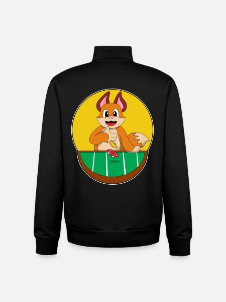 Fuchs Poker Pokerchips - Unisex Organic Zip Sweatshirt von Stanley/Stella - Schwarz
