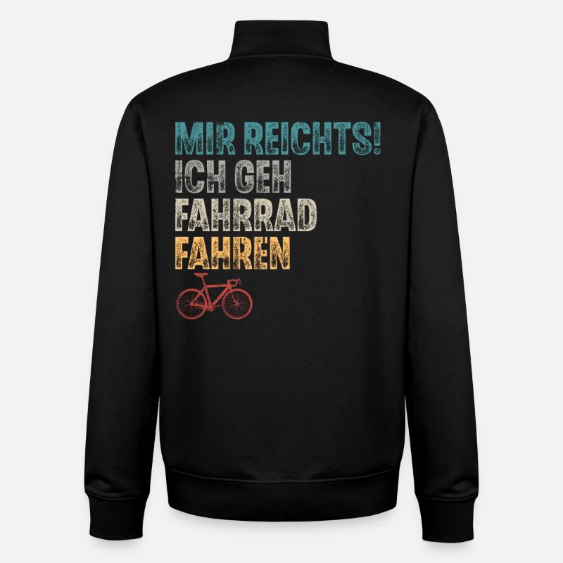 Fahrrad - Unisex Organic Zip Sweatshirt von Stanley/Stella - Schwarz