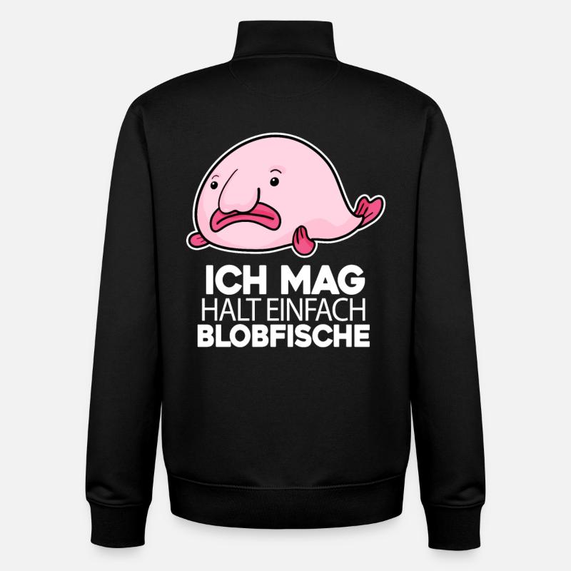 Blobfisch - Unisex Organic Zip Sweatshirt von Stanley/Stella - Schwarz
