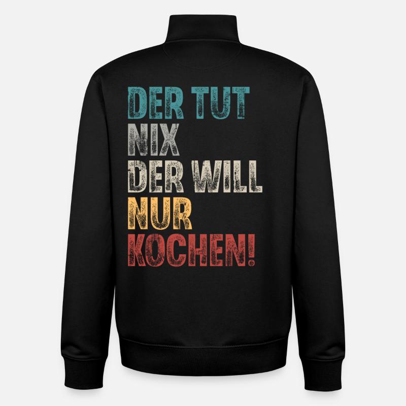 Koch - Unisex Organic Zip Sweatshirt von Stanley/Stella - Schwarz