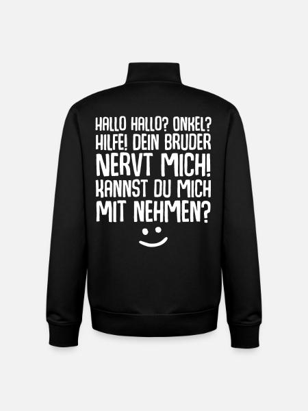 Onkel Nichte Neffe - Unisex Organic Zip Sweatshirt von Stanley/Stella - Schwarz