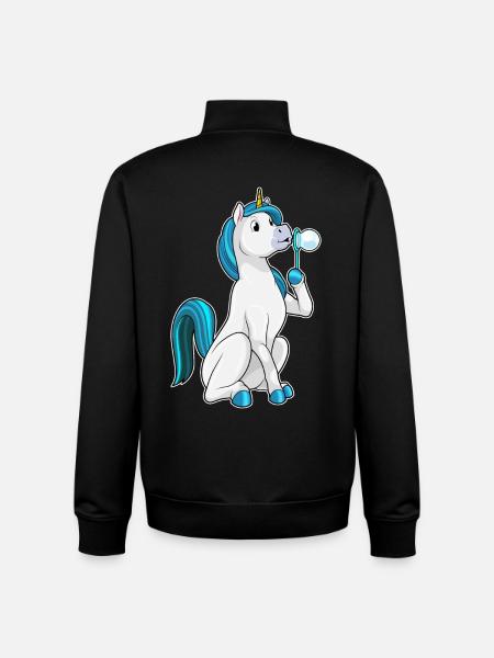 Einhorn Seifenblasen - Unisex Organic Zip Sweatshirt von Stanley/Stella - Schwarz