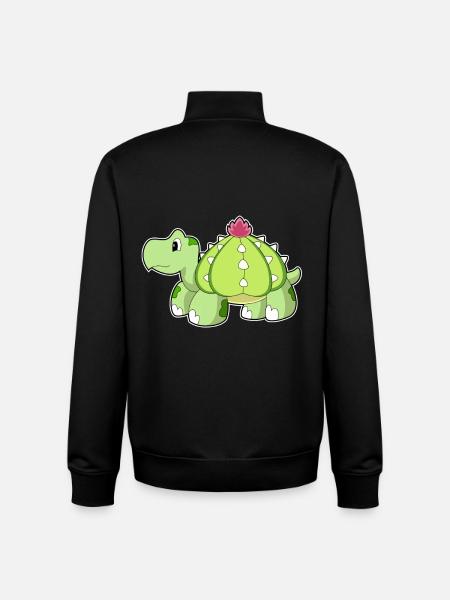 Turtle Cactus - Unisex Organic Zip Sweatshirt by Stanley/Stella - black