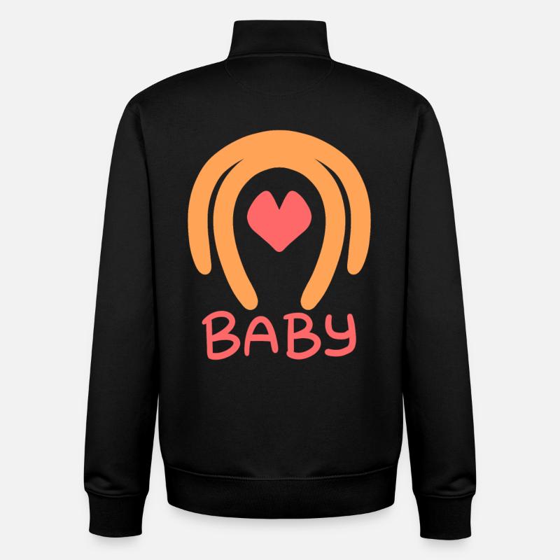 Bébé - Sweat zippé unisexe en coton bio Stanley/Stella - noir