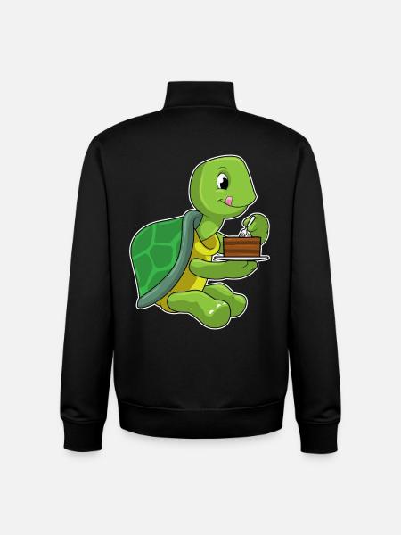 Turtle Cake - Unisex Organic Zip Sweatshirt by Stanley/Stella - black