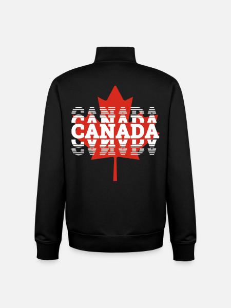 Kanada - Unisex Organic Zip Sweatshirt von Stanley/Stella - Schwarz