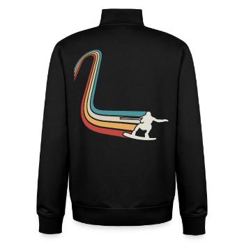 Wakeskate Wakeskating Wakeskater Wakeboard - Unisex Organic Zip Sweatshirt by Stanley/Stella - black - Back - AI Model Male 185 light (185cm)