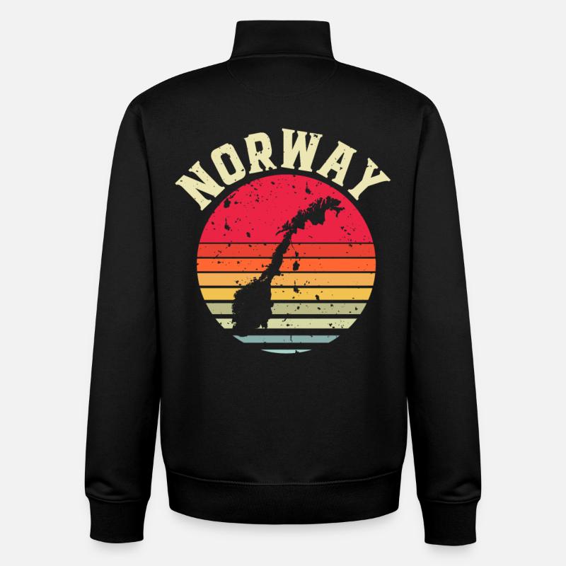 Norway - Unisex Organic Zip Sweatshirt by Stanley/Stella - black
