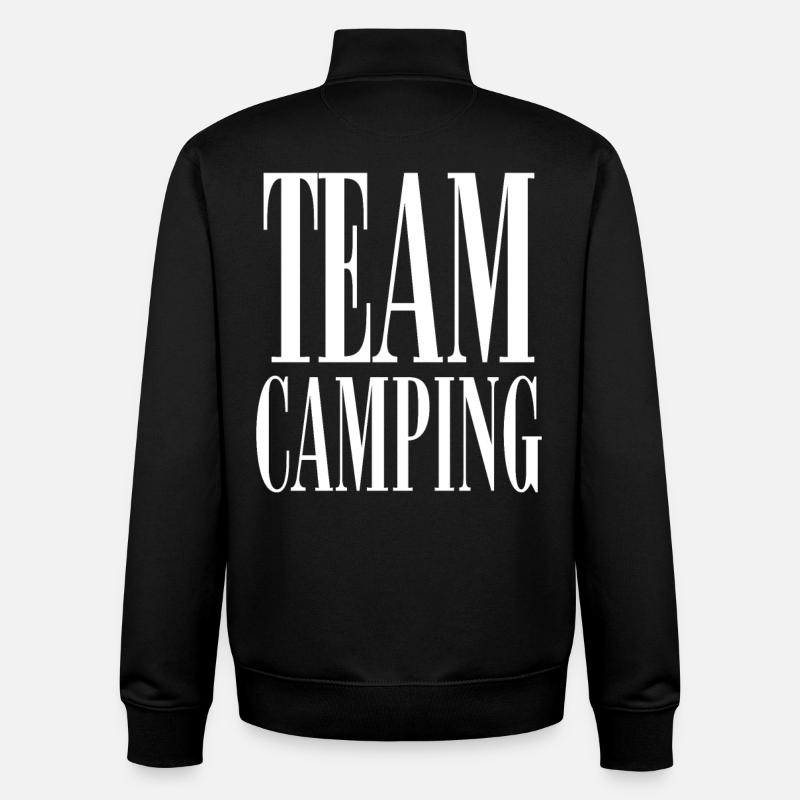 Camping Team Campen Camper - Unisex Organic Zip Sweatshirt von Stanley/Stella - Schwarz
