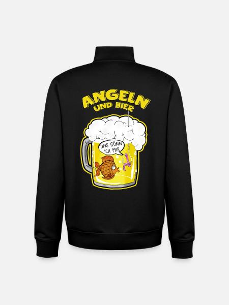 Angeln - Unisex Organic Zip Sweatshirt von Stanley/Stella - Schwarz