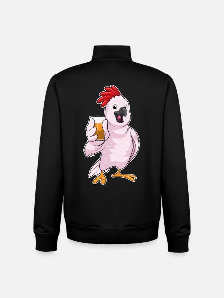 Jus de perroquet - Sweat zippé unisexe en coton bio Stanley/Stella - noir