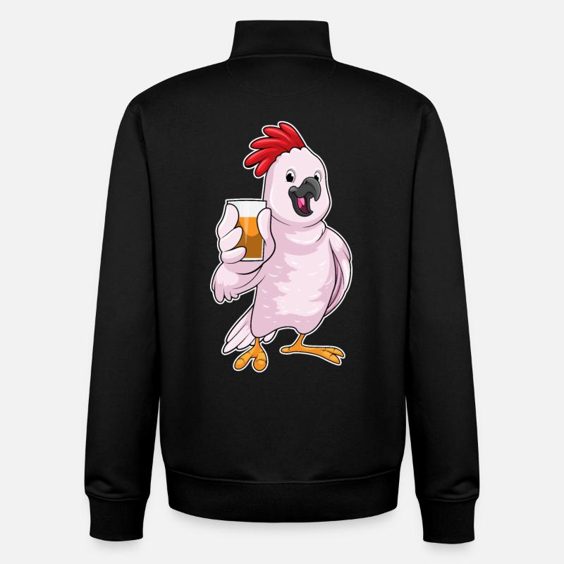 Papagei Saft - Unisex Organic Zip Sweatshirt von Stanley/Stella - Schwarz