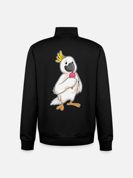 Papagei Waffeleis - Unisex Organic Zip Sweatshirt by Stanley/Stella - black