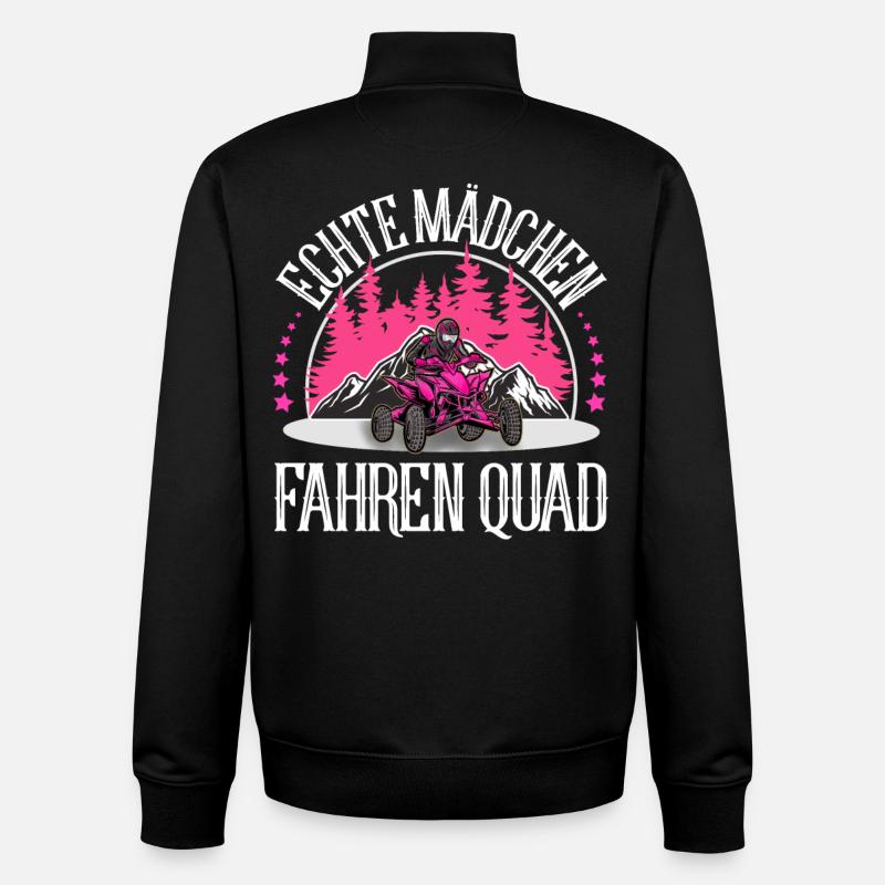 Quad ATV Offroad Quadfahrer - Unisex Organic Zip Sweatshirt von Stanley/Stella - Schwarz