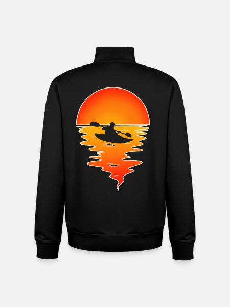 Kayak Kayaker Kayaker - Unisex Organic Zip Sweatshirt by Stanley/Stella - black