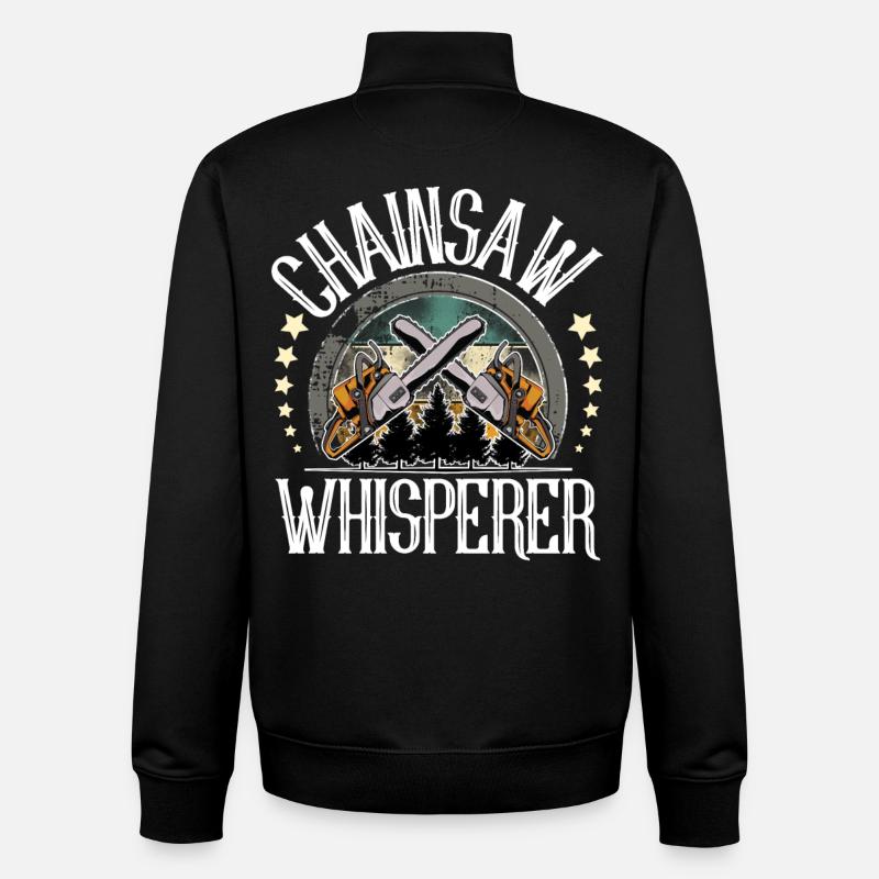 Bûcheron - Sweat zippé unisexe en coton bio Stanley/Stella - noir