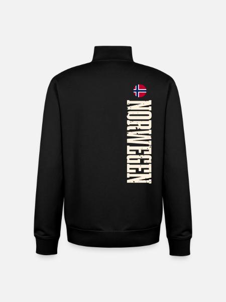 Norwegen - Unisex Organic Zip Sweatshirt von Stanley/Stella - Schwarz