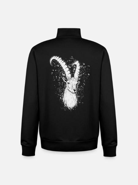 Steinbock Sternzeichen Geschenk - Unisex Organic Zip Sweatshirt von Stanley/Stella - Schwarz